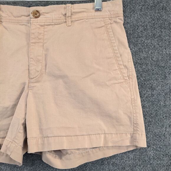Banana Republic Womens Chino Shorts Tan Size 8 Slash Pockets - Picture 7 of 10